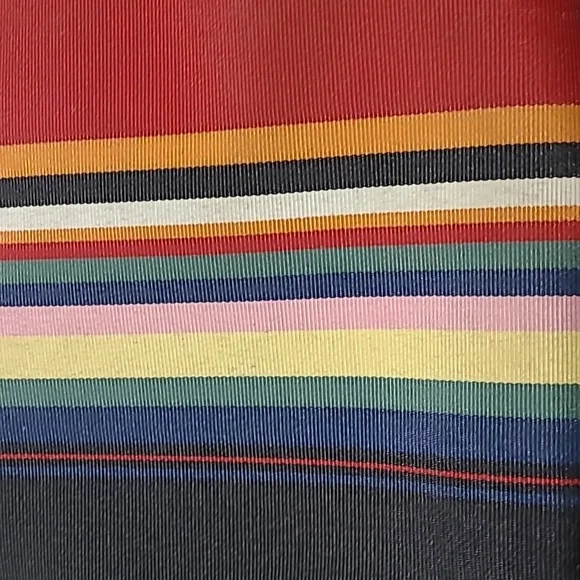 VINTAGE KATE SPADE NEW YORK RAINBOW STRIPE PURSE - Picture 2 of 9